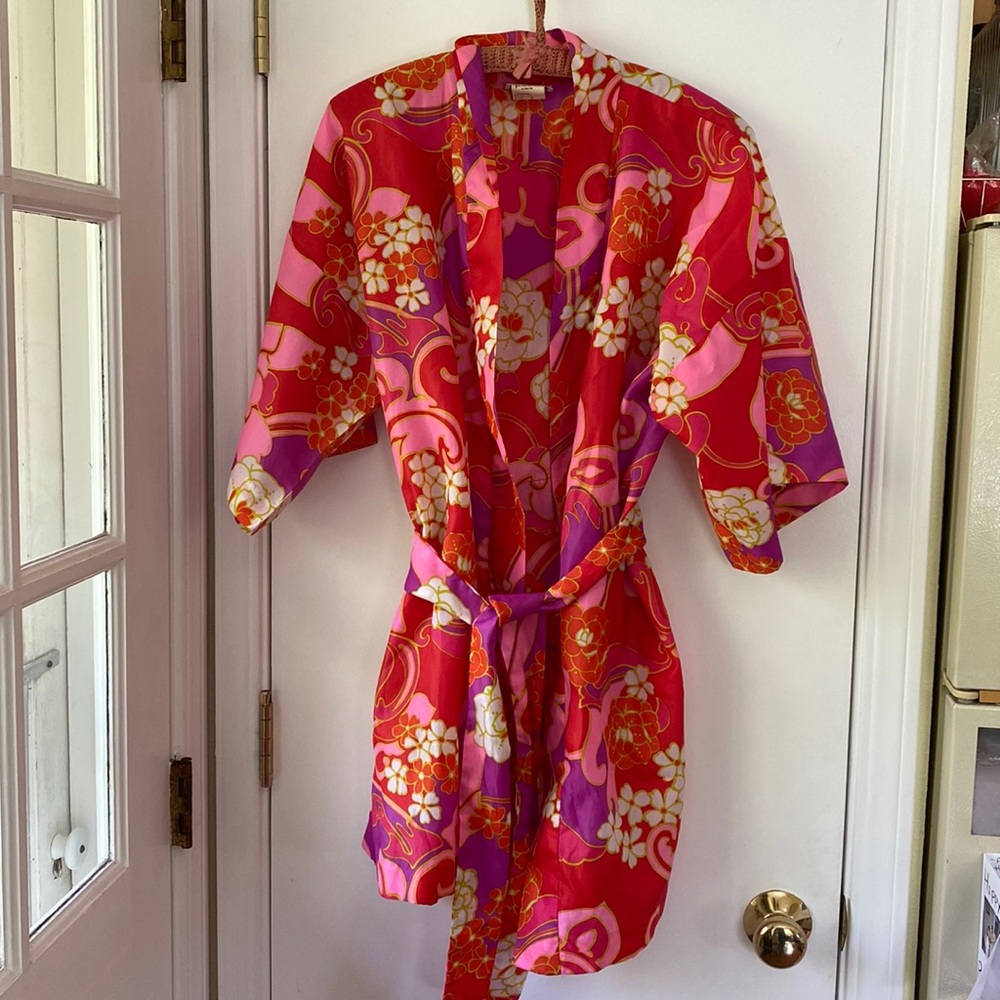 Vintage 70s liberty house Hawaii Kimono style robe